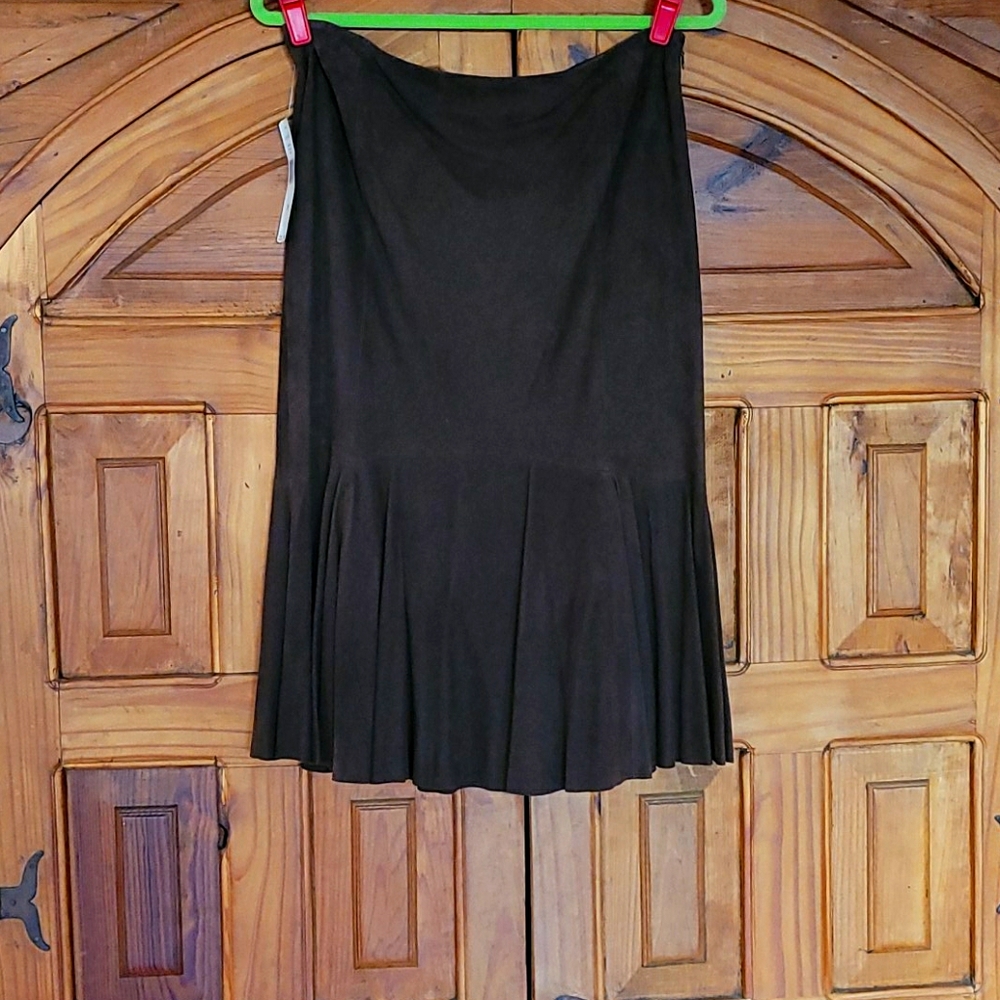 Women's ralph lauren suede skirt